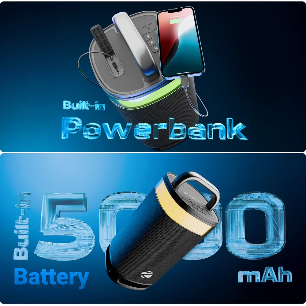 Zebronics Bluetooth Speaker RGB 100w Axon 500 view 6